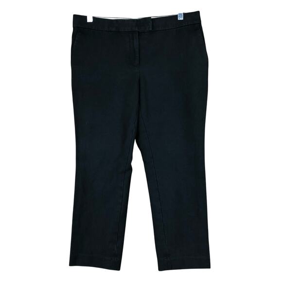 Ann Taylor LOFT Womens Pants Black Devin Capri Cotton Blend Stretch 8P - Picture 1 of 12